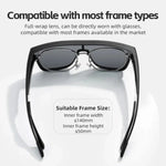 Rockbros SP304 Polarized Cycling Glasses - Black fekete glasses, training equipment