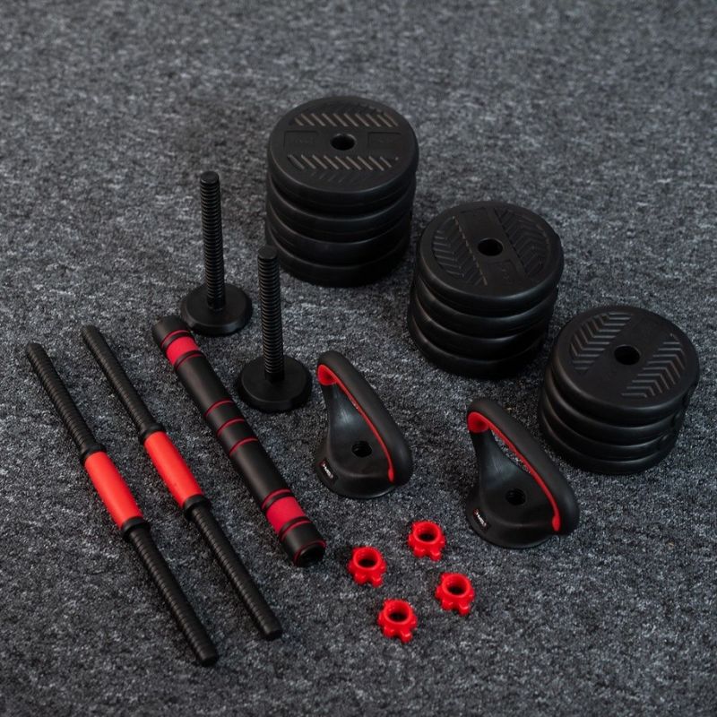 HMS 6-in-1 weight set (barbell, dumbbells and kettlebell) 30kg edzőfelszerelés 17-57-069