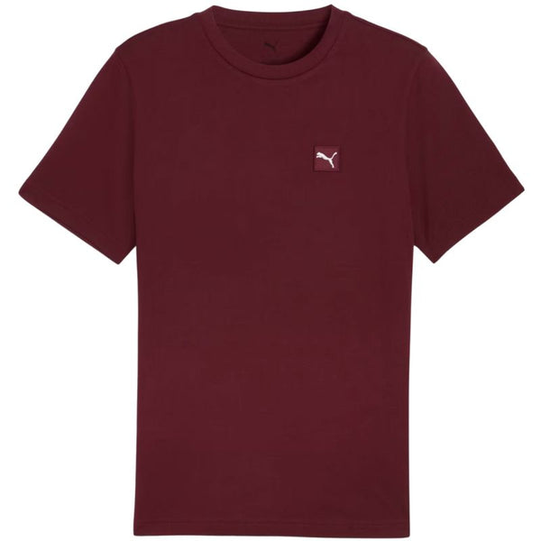 Puma Ess Elevated Tee Burgundy Men's T-Shirt 684726 96 Ruházat