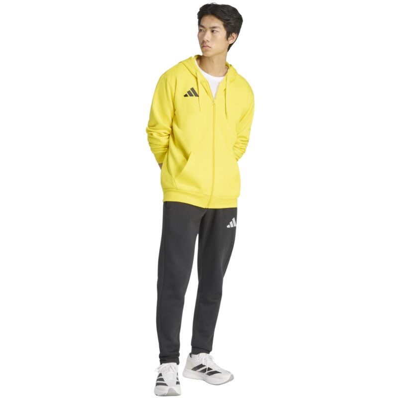 Men's adidas Entrada 26 Full Zip Hoody Yellow KF8964 sárga kapucnis pulóver