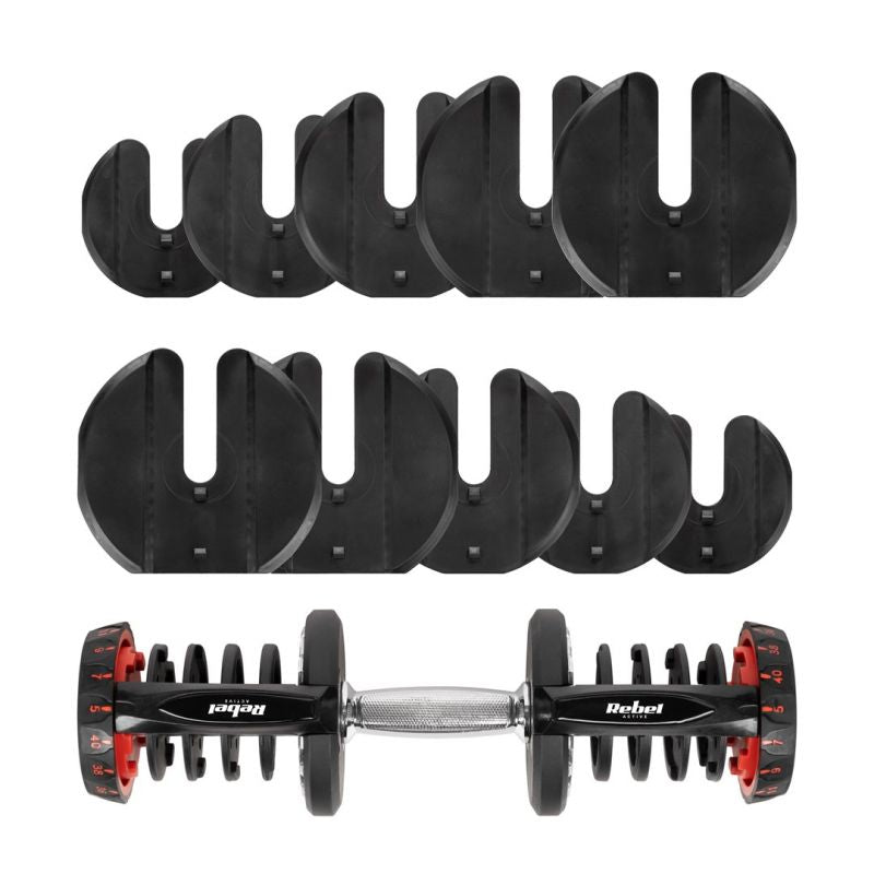 Rebel Adjustable cast iron dumbbell 40 kg ACTIVE edzőeszköz RBA-2304
