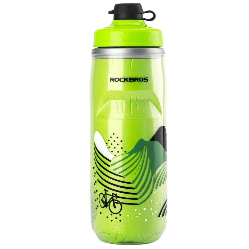 Rockbros thermal bottle 35210025001 green zöld bottle, training equipment