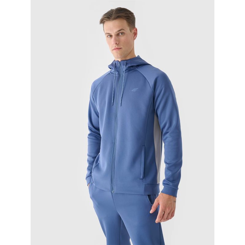 Men's training sweatshirt with a hood 4F 4FWAW24TFSWM405-32S 3xl kapucnis pulóver