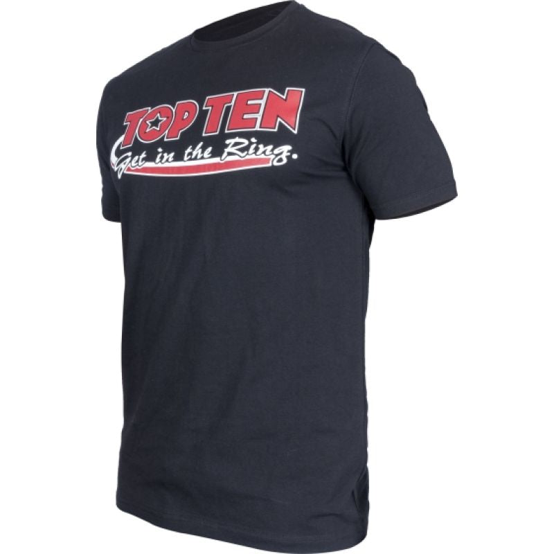 TOP TEN "Get in the ring" T-shirt (WAKO APPROVED) czerwony+m póló