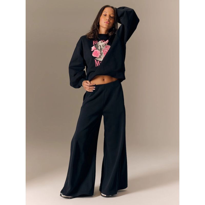 Women's loose sweatshirt without hood 4F