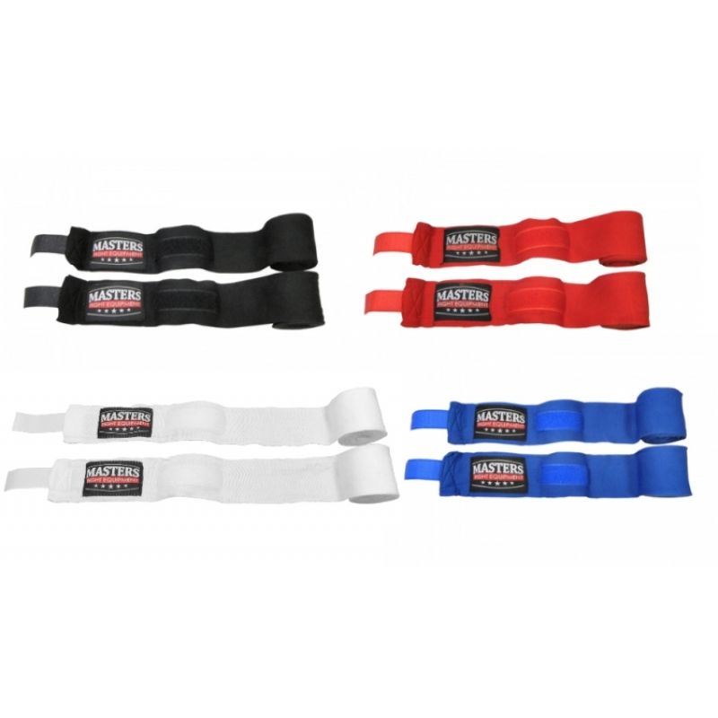 MASTERS FIGHT EQUIPMENT Elastic boxing bandages - BBE-3.5 fekete edzőfelszerelés 13355-02