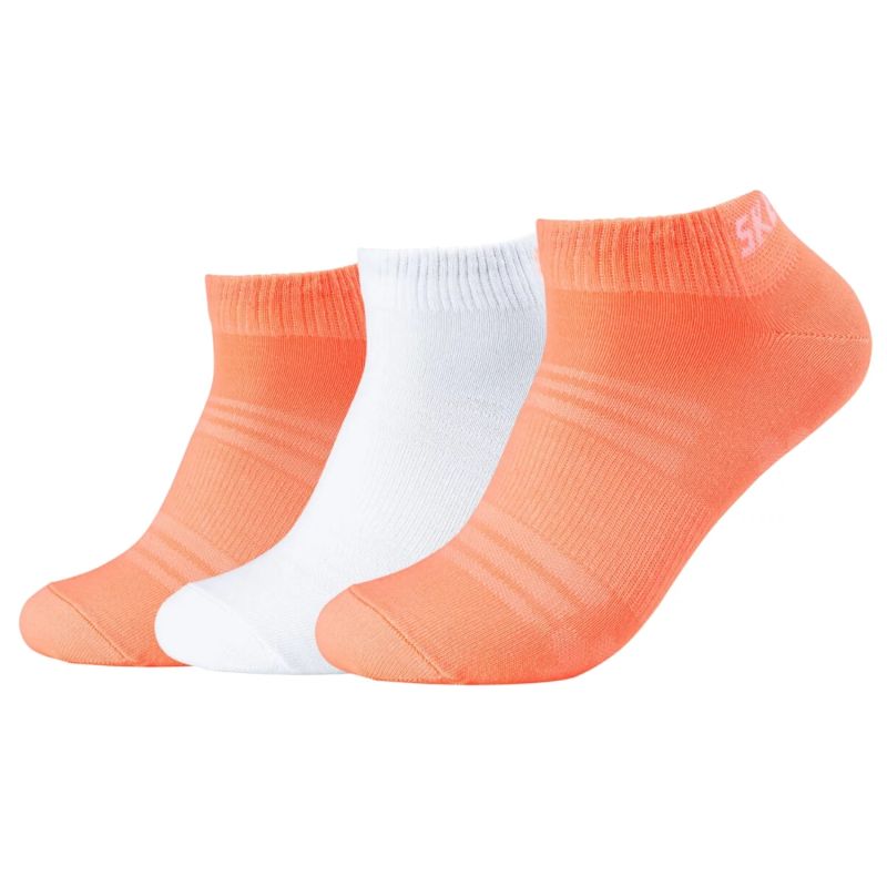 Skechers 3PPK Mesh Ventilation Socks narancssárga zokni