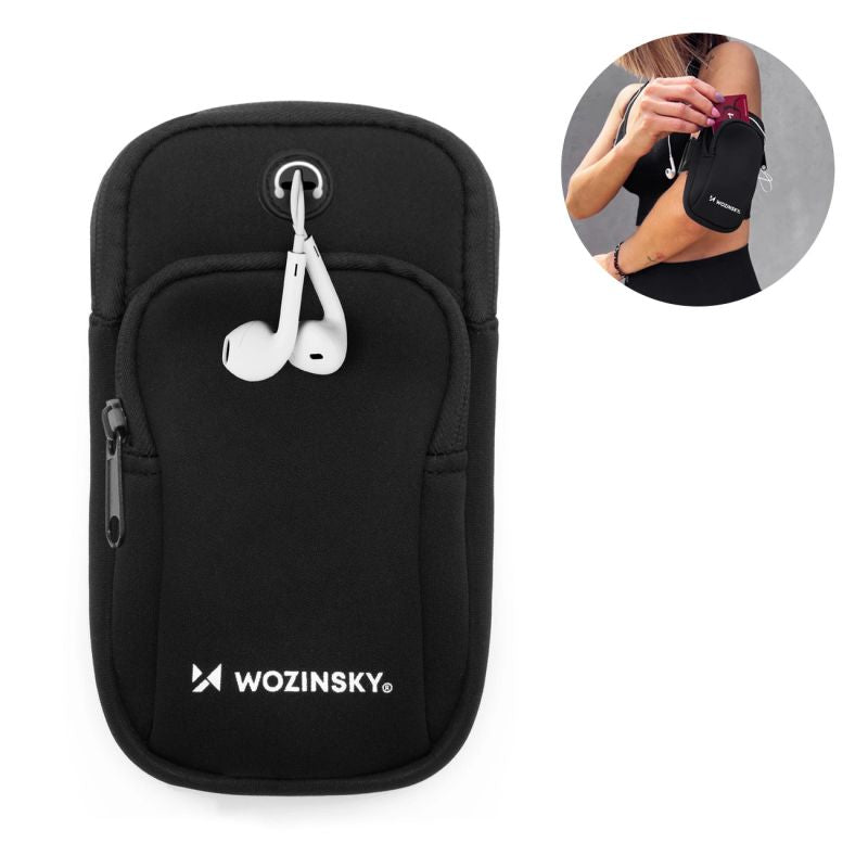 Wozinsky Running Armband Black ( ) czarny elektronika 5907769306815-93060