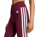 Adidas Women's Optime Essentials Workout 3-Stripes 7/8 bordó női leggings KT3772
