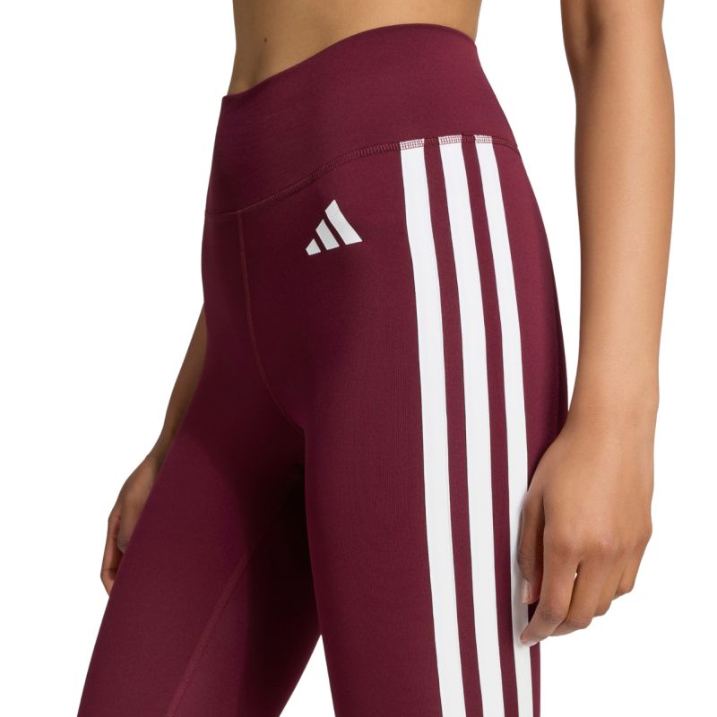 Adidas Women's Optime Essentials Workout 3-Stripes 7/8 bordó női leggings KT3772