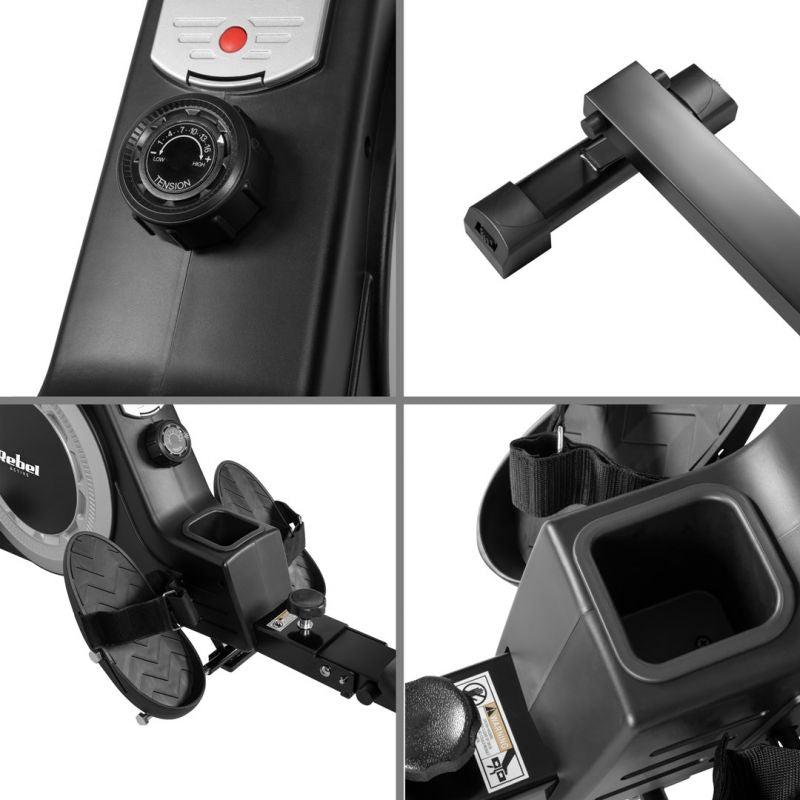 Rebel ACTIVE magnetic rowing machine model edzőfelszerelés RBA-1005