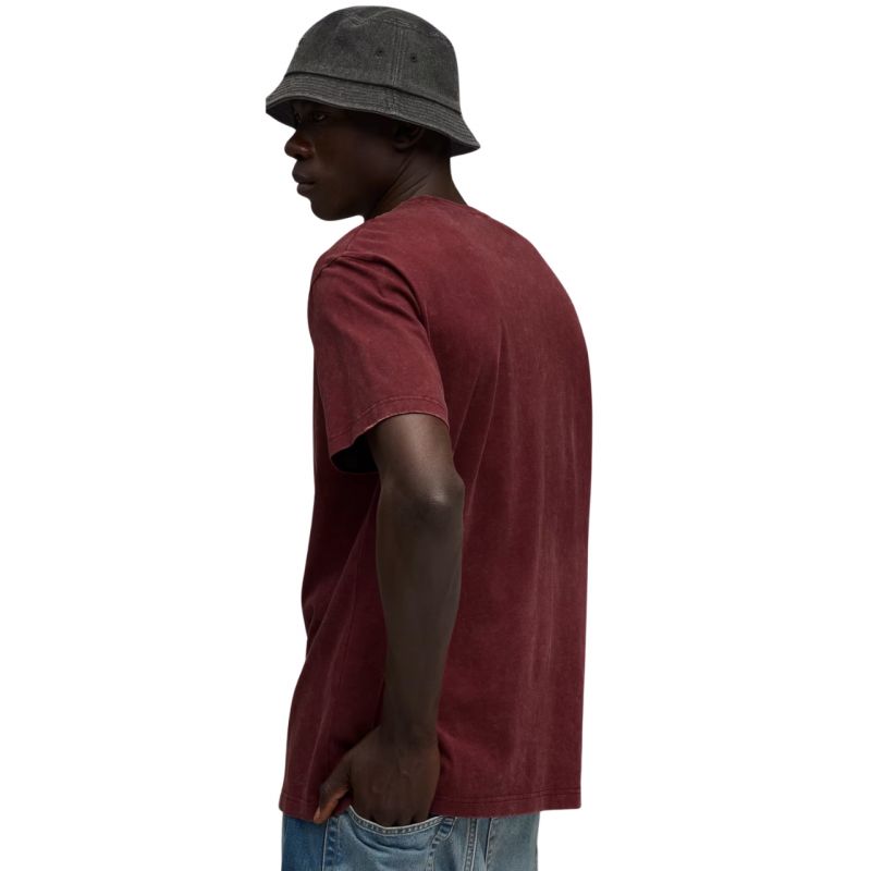 Puma Ess Elevated Relaxed Wash Tee Burgundy 688048 96 Ruházat