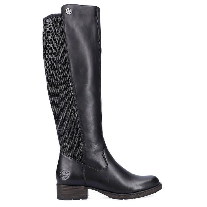 Inny Rieker W Z9591-00 black leather boots Túracipő