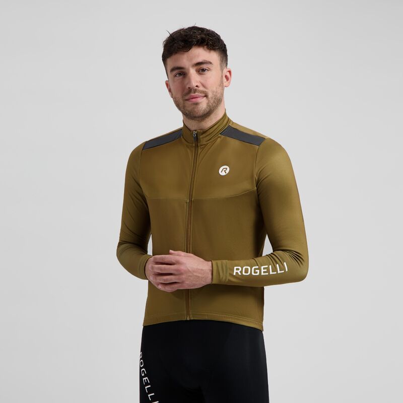 Rogelli long sleeve t-shirt MONO brown 3XL barna póló