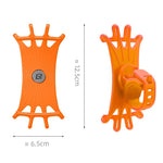 Rockbros LF436 Handlebar Clamp Phone Holder - Orange pomarańczowy phones and accessories