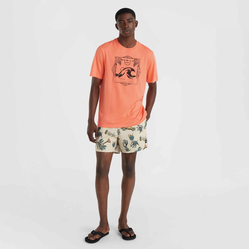 O'Neill Mix&Match Cali Print 15'' Swim bézs shorts, swimming shorts