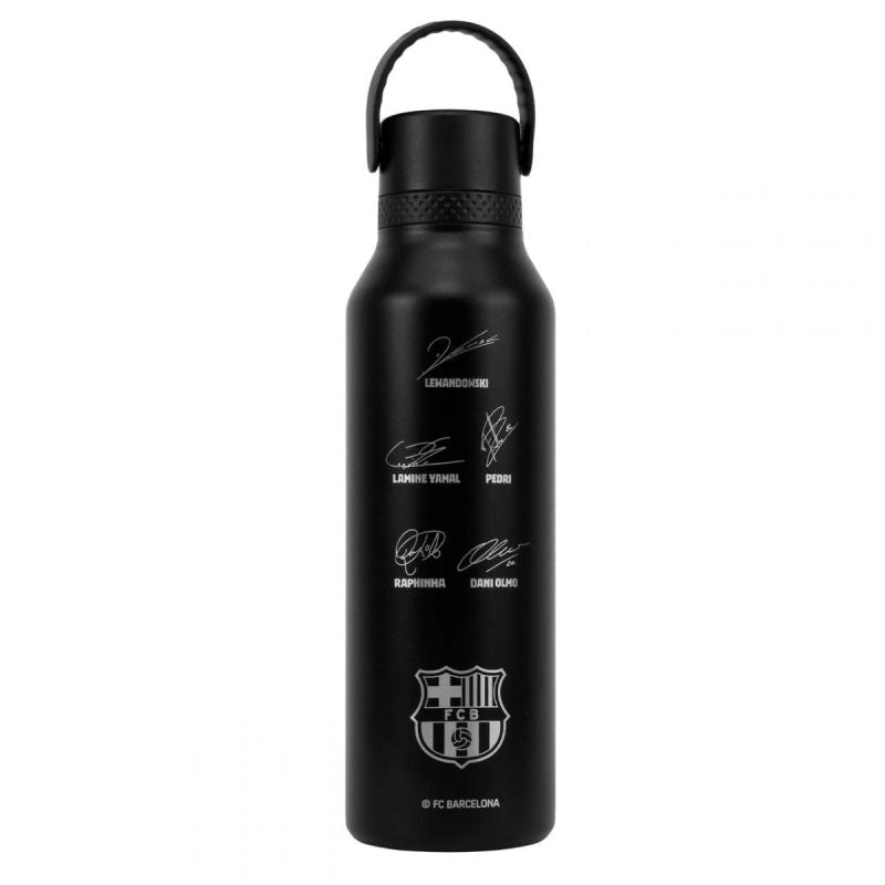 FC Barcelona Runbott autographed thermal bottle 600 ml czarny póló