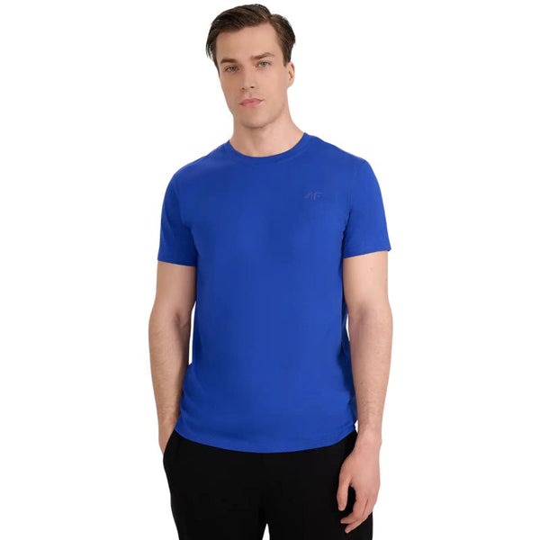 4f Men's T-shirt M2441 cobalt 4FWAW25TTSHM2441 36S Ruházat