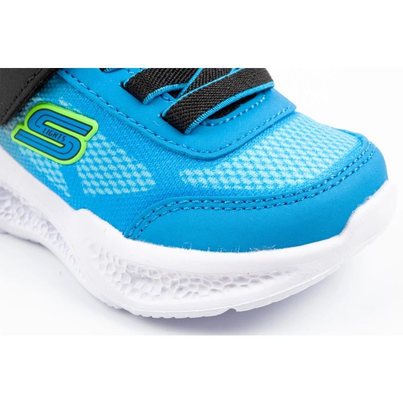 Skechers boys' sports S Lights light comfortable LED utcai cipő 401495N/BKBL