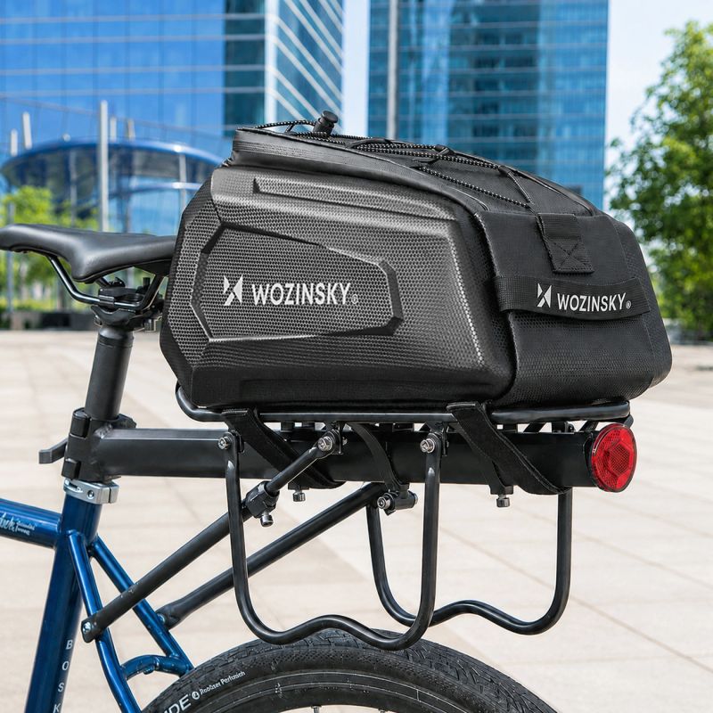 Wozinsky WSR-01B Bicycle Pannier for Trunk 9l - Black fekete elektronika 304004-198905