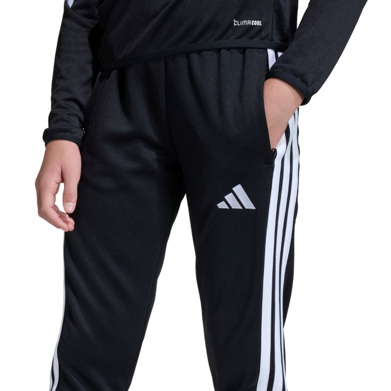 adidas Tiro 26 League Training Slim Kids Black and White JY7117 104cm nadrág