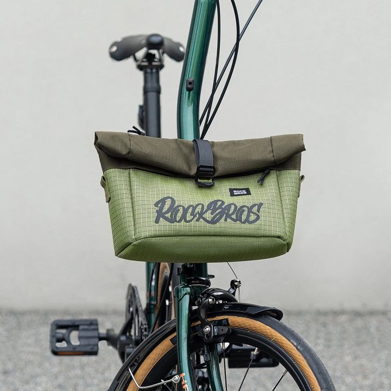 Rockbros W020-1 Foldable Handlebar Bicycle - Green zöld táska
