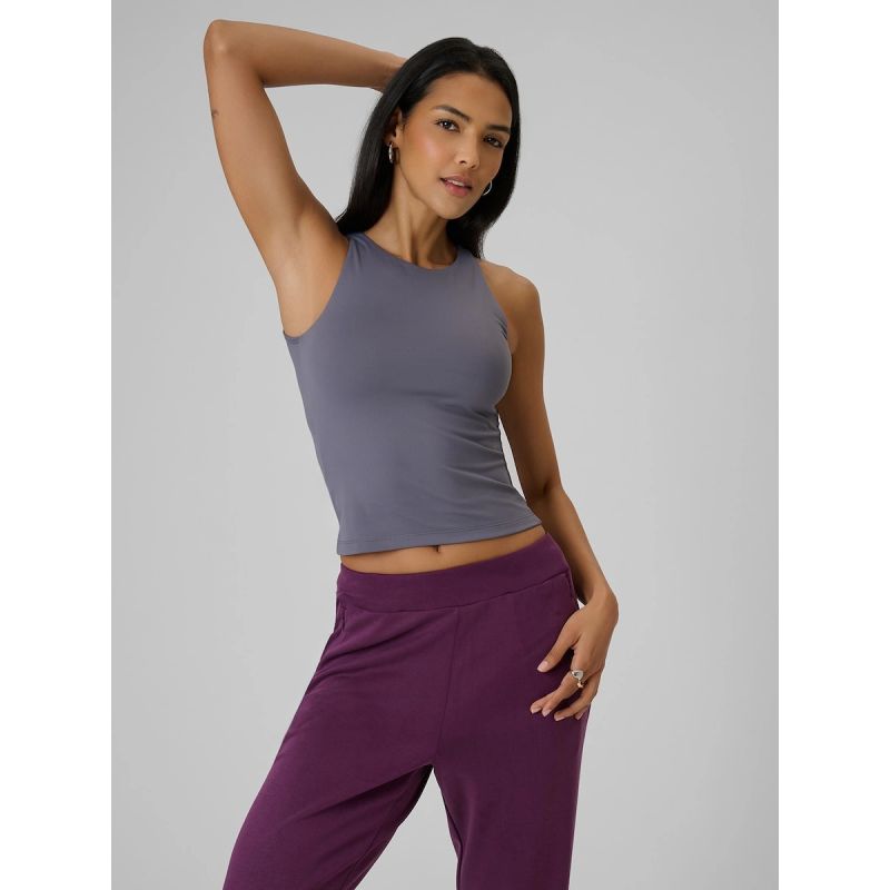 4F Women's sleeveless slim plain t-shirt póló