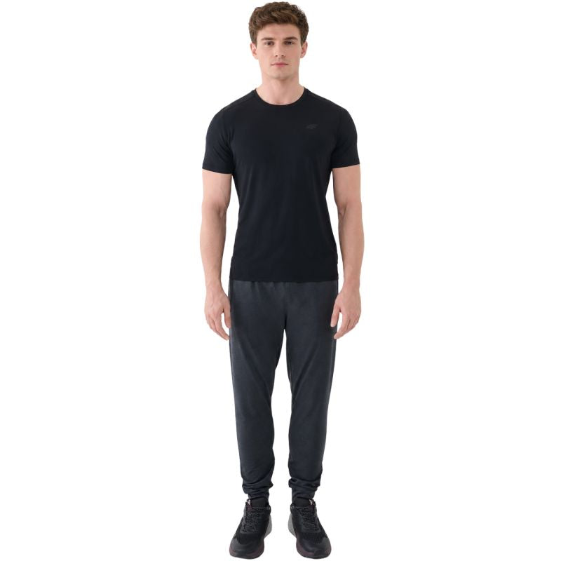 4F Men's T-shirt M1785 deep 20S fekete ruházat 4FWSS26TFTSM178520S
