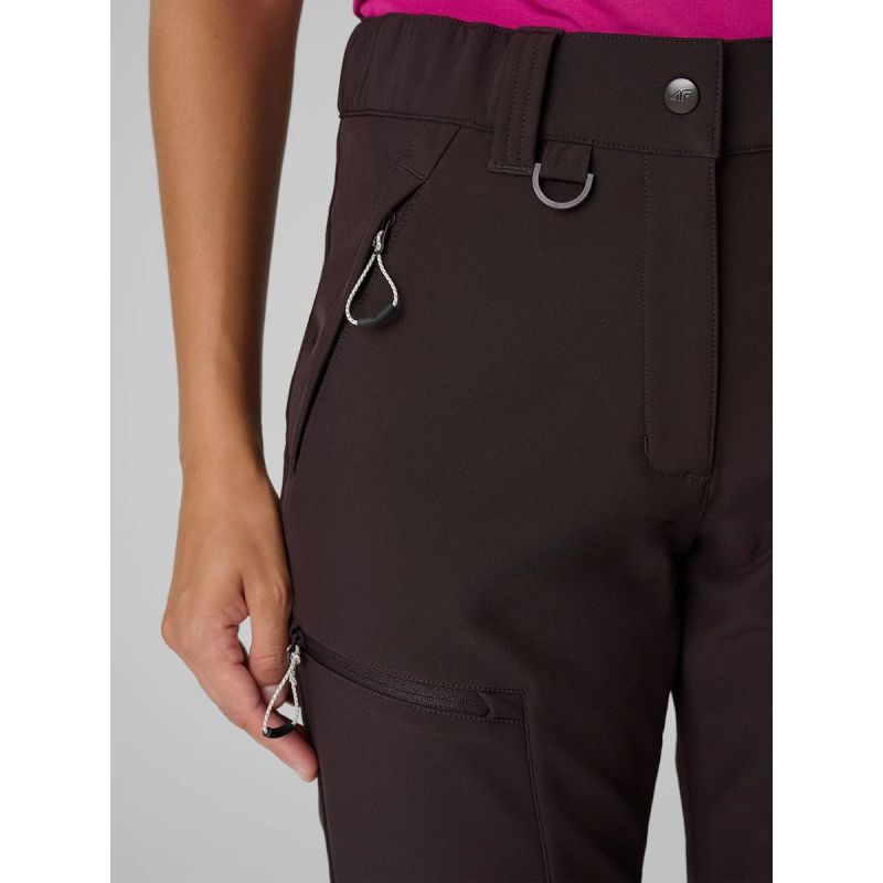 4F Women's trekking trousers softshell windproof membrane 10000 női nadrág 4FRAW26TFTRF1608-80S