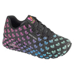 Skechers Uno – Live Colorfully Black fekete utcai cipő 190006-BKMT