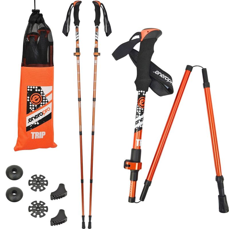 Enero Nordic Walking Trip Poles In Pro Case sticks