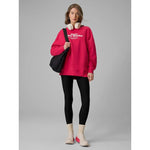Women's oversize sweatshirt without hood 4F