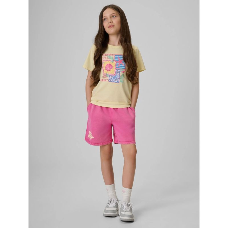 4F Girls' regular printed T-shirt ruházat 4FJRSS26TTSHF4418-73S