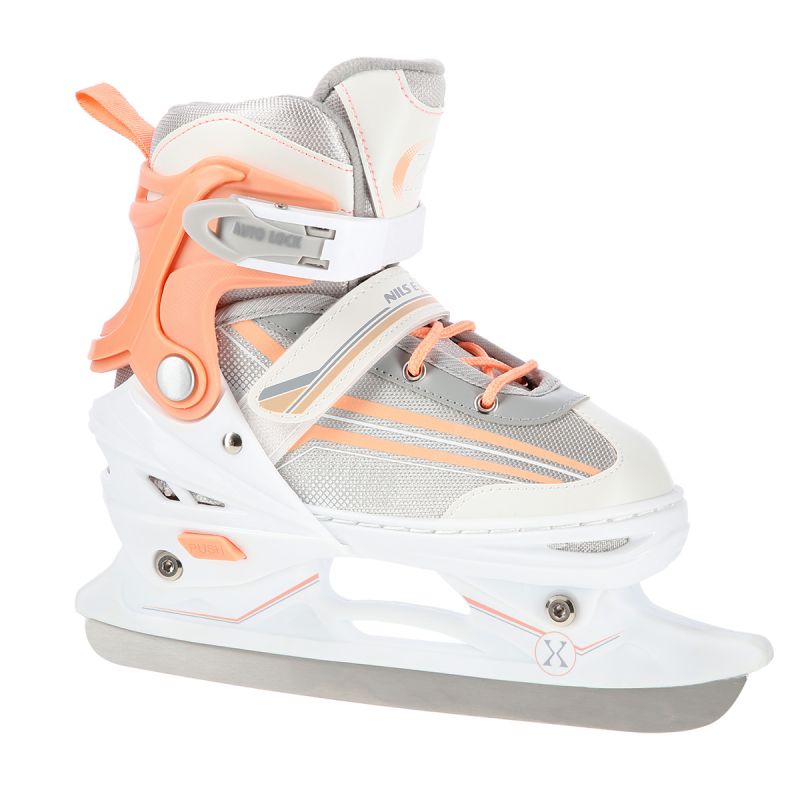 NILS Extreme NH18190 2in1 roller skates, white and pink, size L (39-43), with replaceable HOCKEY blade rózsaszín utcai cipő