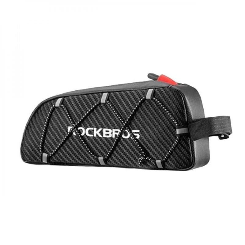 Rockbros 039BK 1 l bike frame with braided design – fekete táska Rockbros-039BK