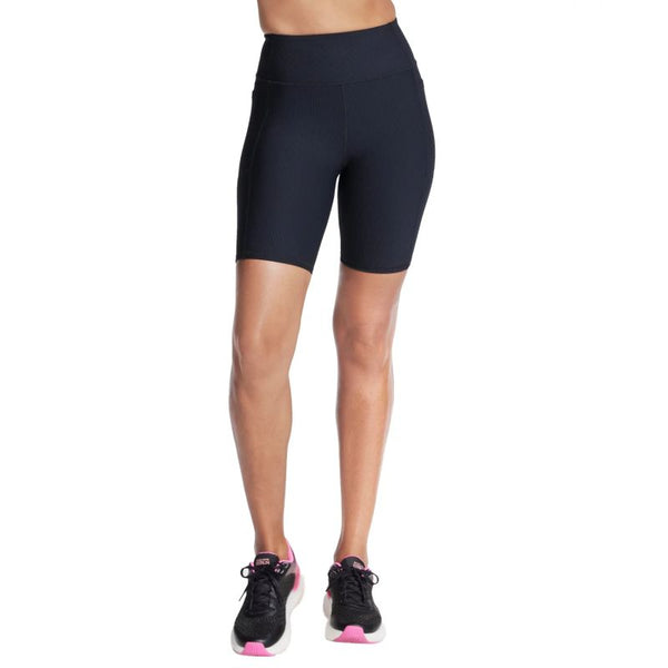 Skechers Go Flex Rib High Waisted 8 Inch Bike Short SH32-BLK Black L General