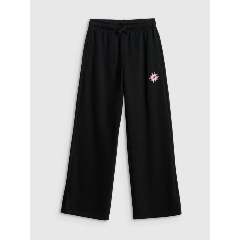 Girls' wide-leg sweatpants 4F