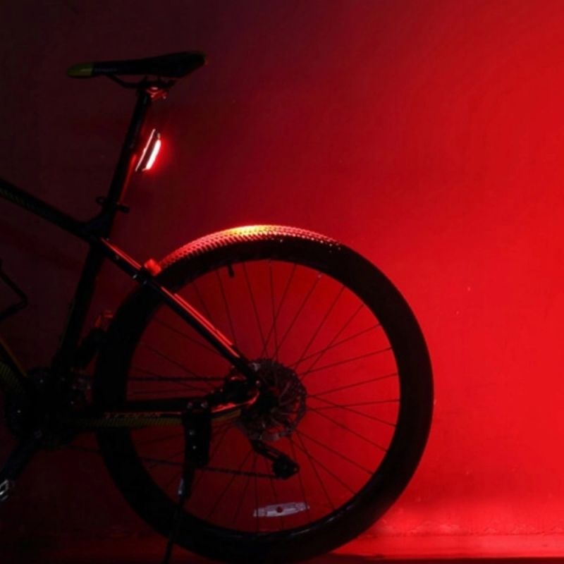 Rockbros A54BK Rear Bike Light + Micro USB - USB-A Cable - Black fekete lights, tourist equipment
