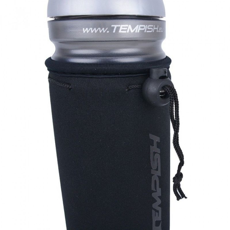 Tempish 1240000108 thermal water bottle cover czarny water bottles, covers, training equipment, tourist equipment