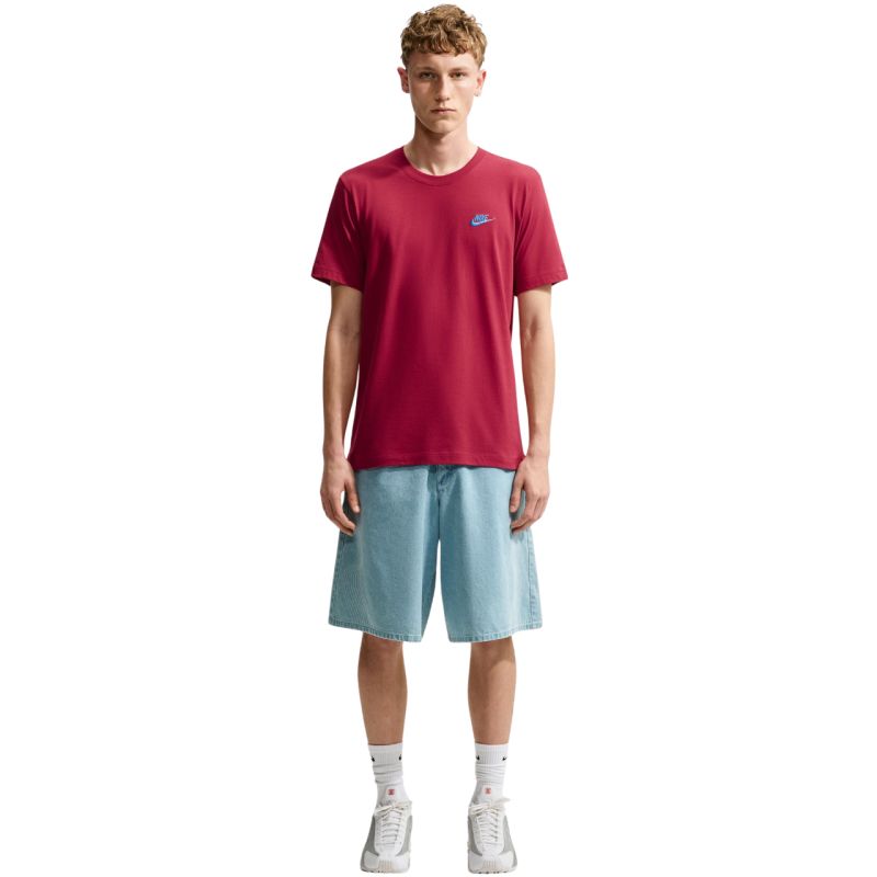 Nike Club Tee Men's T-Shirt piros póló AR4997608