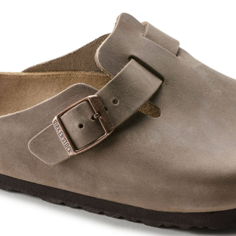 Birkenstock Boston Tabacco Brown Oiled Leather Regular Wide Slides for Women/Men (0960811) Egyéb