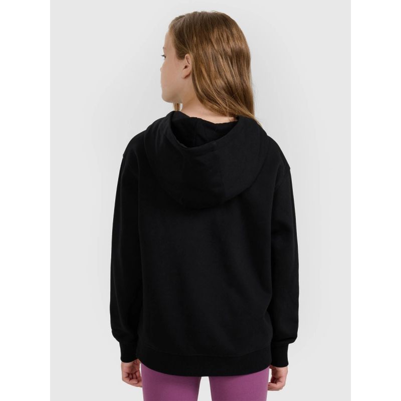 Girls' sweatshirt with hood, open, 4F 4FJWMM00TSWSF1862-20S kapucnis pulóver