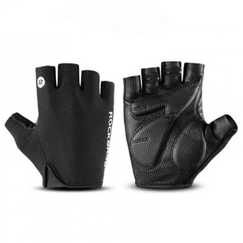 Rockbros cycling gloves, size - black fekete kesztyű