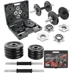 Enero CAST IRON DUMBBELL 19 KG (2x9.5 KG) FIT CASE fekete dumbbell, strength training equipment, training equipment