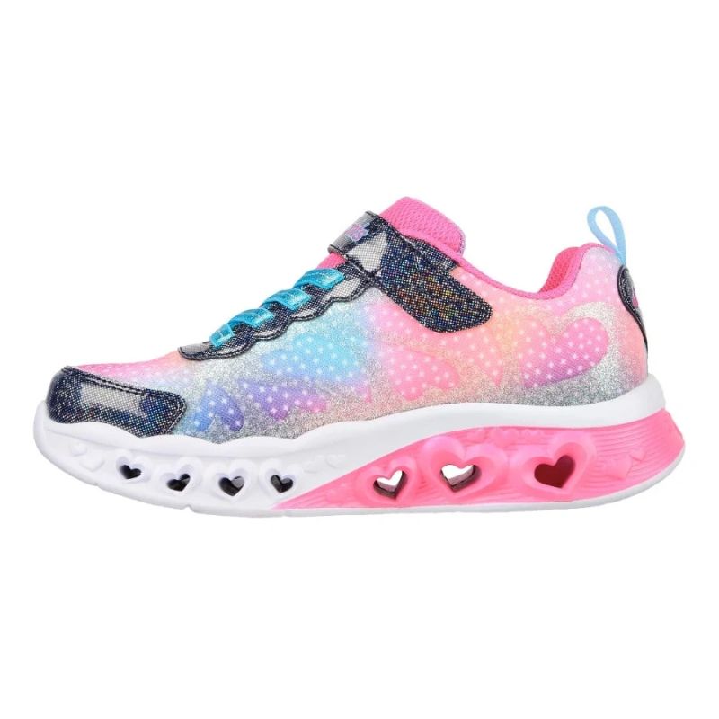 Skechers S-Lights Flutter Heart Lights - Simply Love 302315L-NVMT Navy/Multi sötétkék utcai cipő