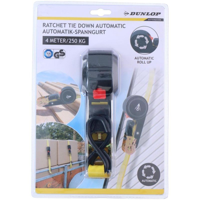 Dunlop Transport Lashing Strap With Automatic Ratchet 250kg 4m fekete deréktáska GSP-251707
