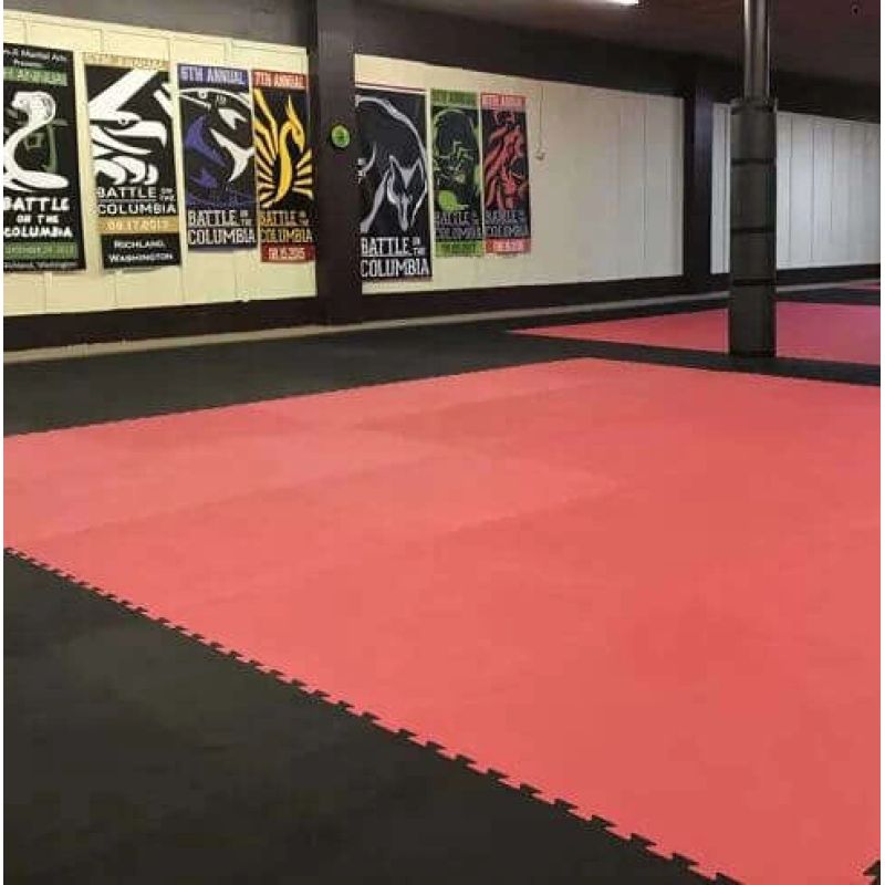 DBX Bushido Exercise mat with Safety Certificate - Puzzle 1x1m - Tatami fekete mats, puzzle, training equipment