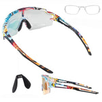 Rockbros Photochromic Cycling Glasses with UV Protection and Corrective Insert - Multicolor multikolor glasses, training equipment