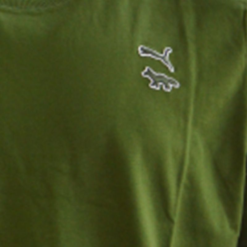 MAISON KITSUNE X PUMA T-shirt Rifle Green - zöld póló