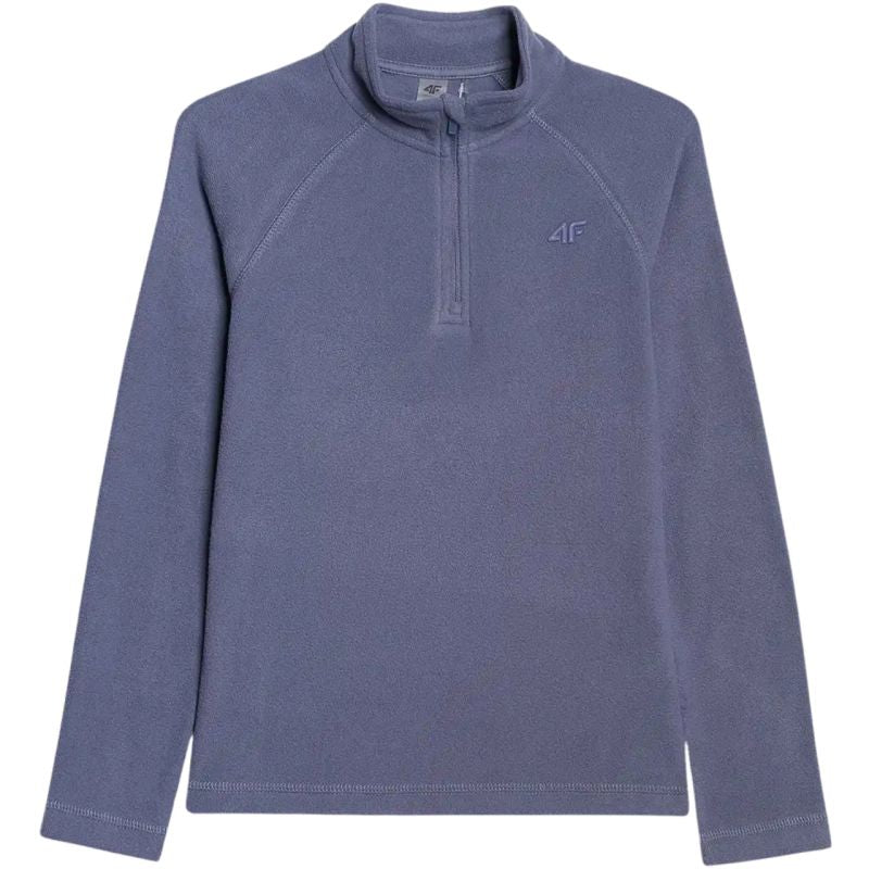 4f Fleece sweatshirt for girls F060 navy blue 4FJWAW25UFLEF060 31S General